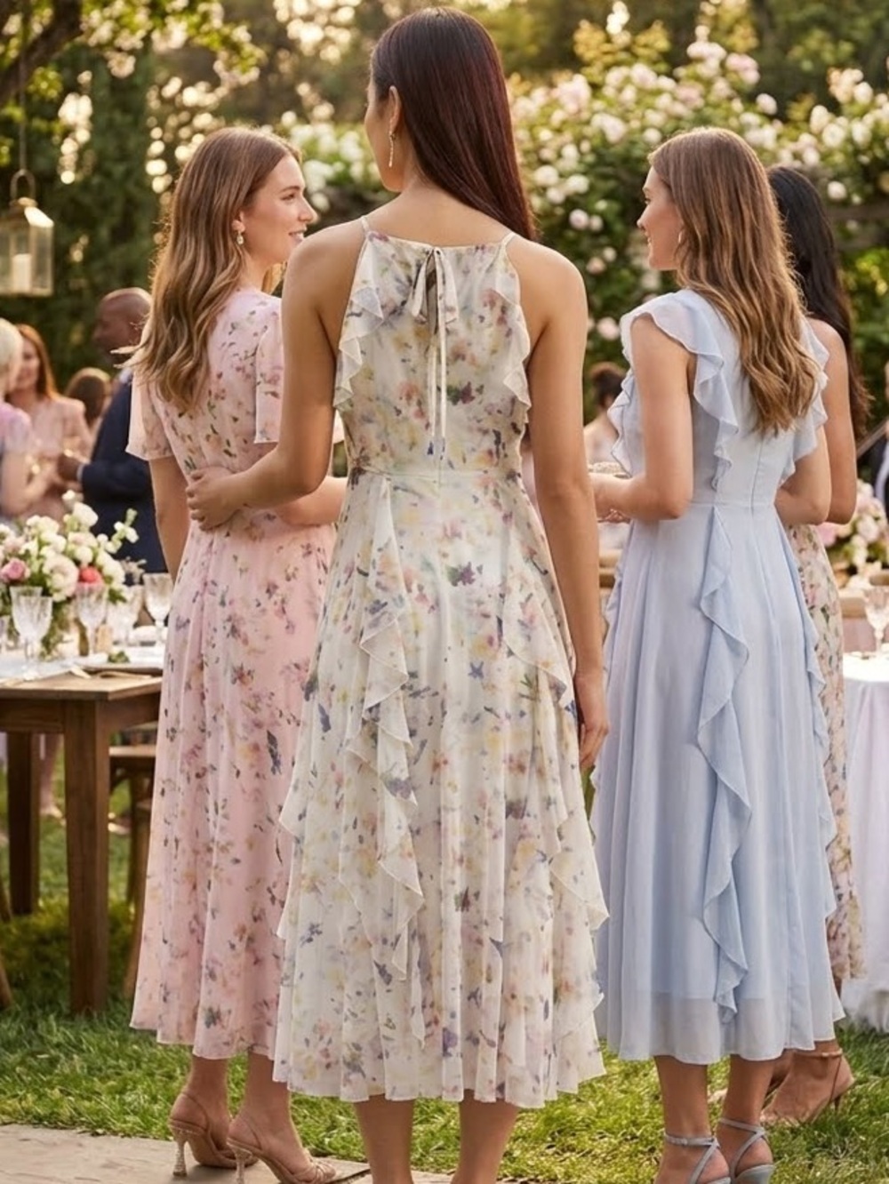 NWOT Ted Baker Lauriin Floral Halter Neck Dress Sz US 2 Or Ted Sz 0 - Picture 8 of 13